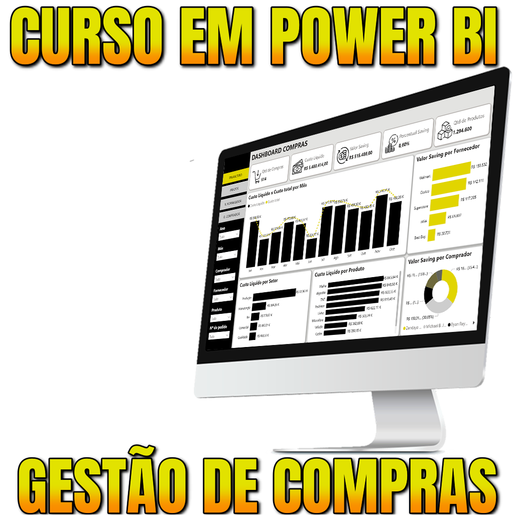 Curso Do zero ao Dashboard Profissionais no Power BI: Gestão de Compras