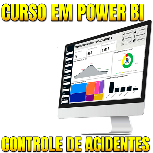 Curso Criando Dashboards Profissionais no Power BI – Controle de Acidentes do Zero