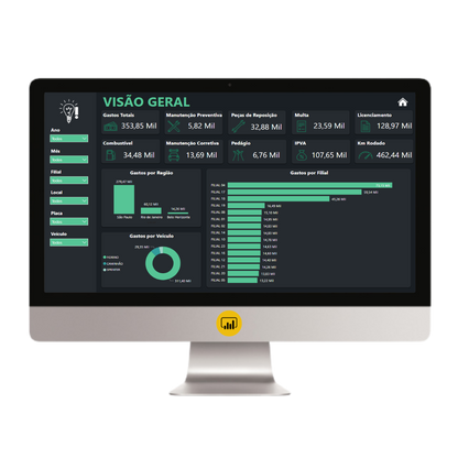 Dashboard Gestão de Frotas 1.0 no Power BI