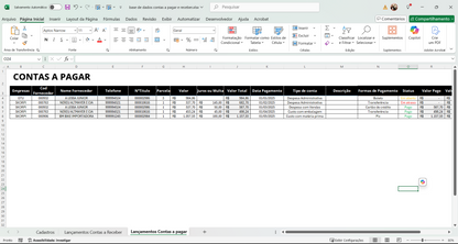 Dashboard Contas a Pagar e contas a Receber no Power BI 1.0