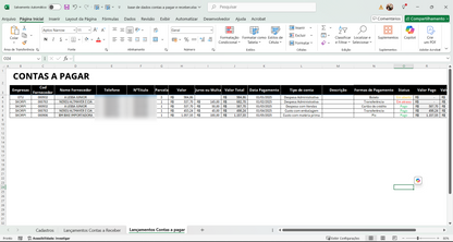 Dashboard Contas a Pagar e contas a Receber no Power BI 1.0