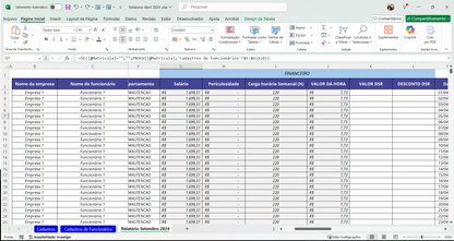 Dashboard Controle de Horas Extras 1.2 no Power BI